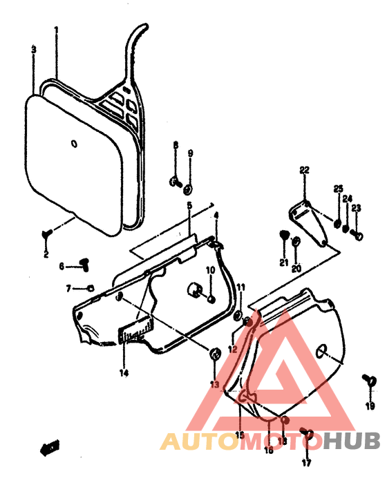 Обтекатель задний