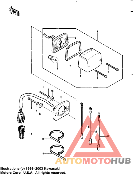 Taillight/chassis electrical equipment