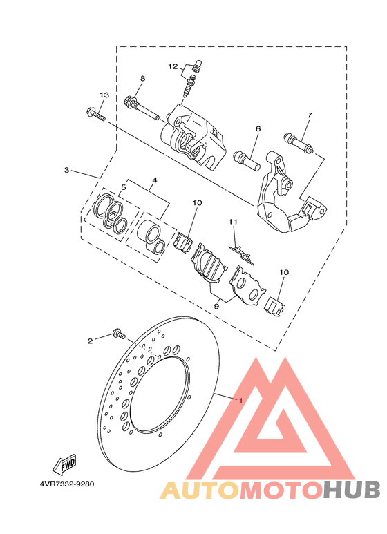 Передний тормоз