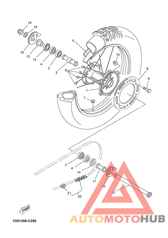 Переднее колесо