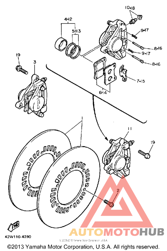 Передний суппорт