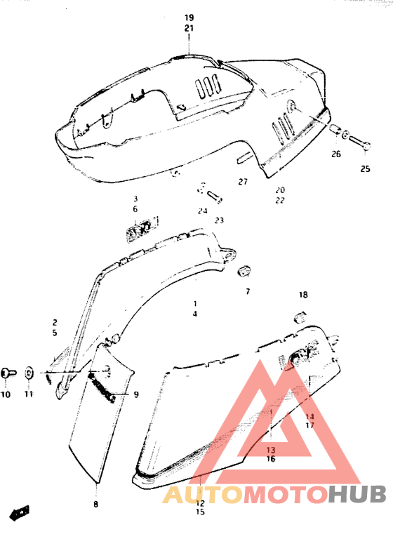 Обтекатель задний