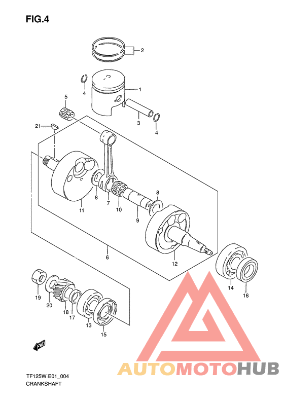 Вал коленчатый