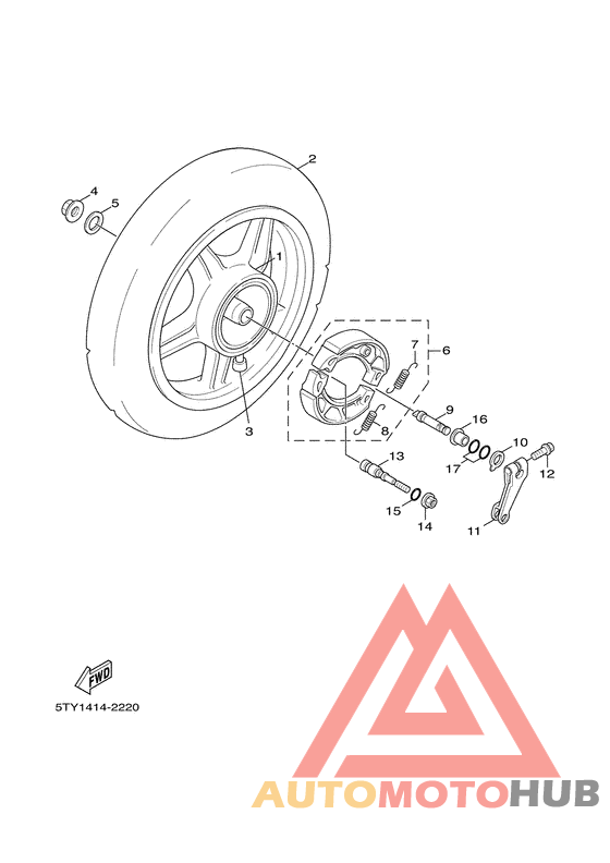 Переднее колесо