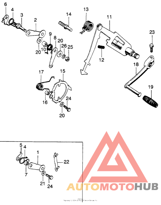 Gear shift + drum stopper