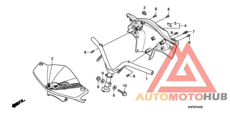 Steering handle/handle co ver
