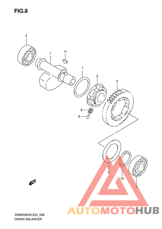 Балансир кривошипа