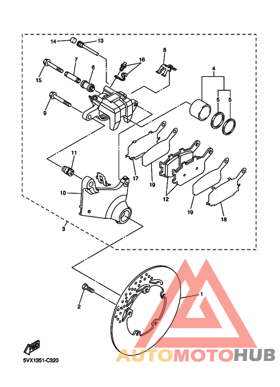Задний суппорт