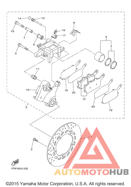 Задний суппорт