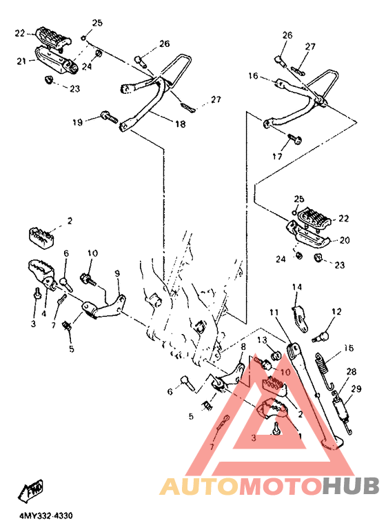 Stand. footrest