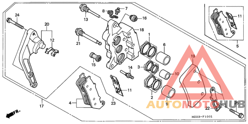 Передний суппорт