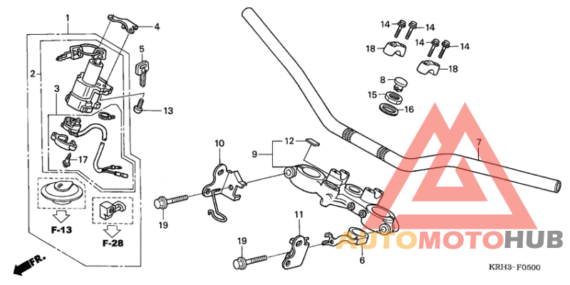 Handle pipe/top bridge