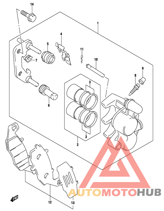 Передний суппорт