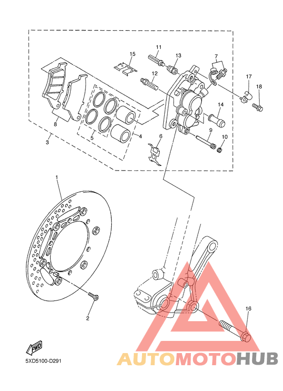 Передний суппорт