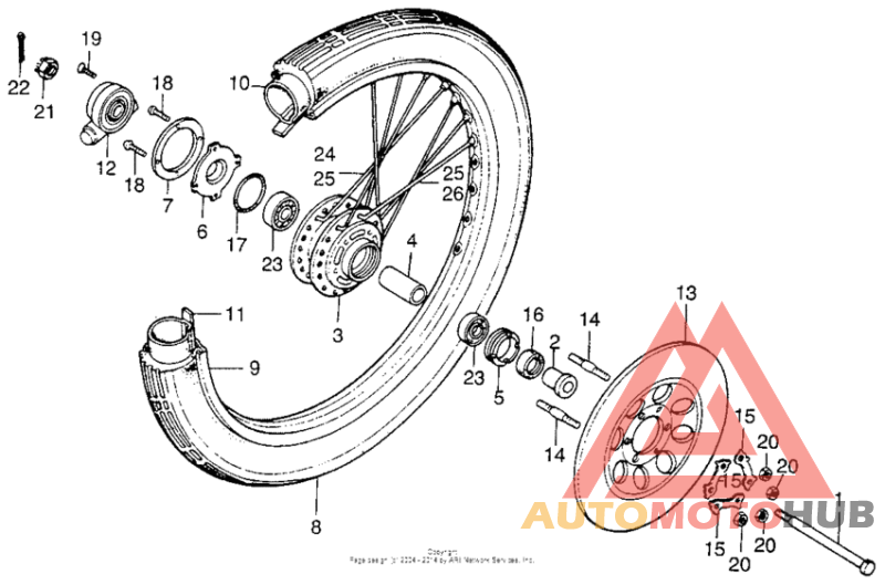 Переднее колесо