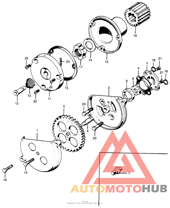 Oil filter rotor + oil pump