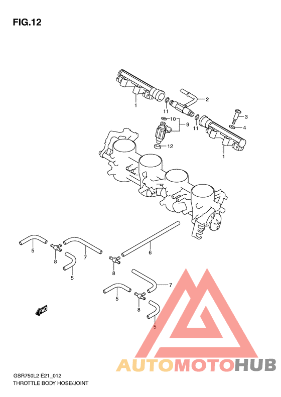 Throttle body hose/joint