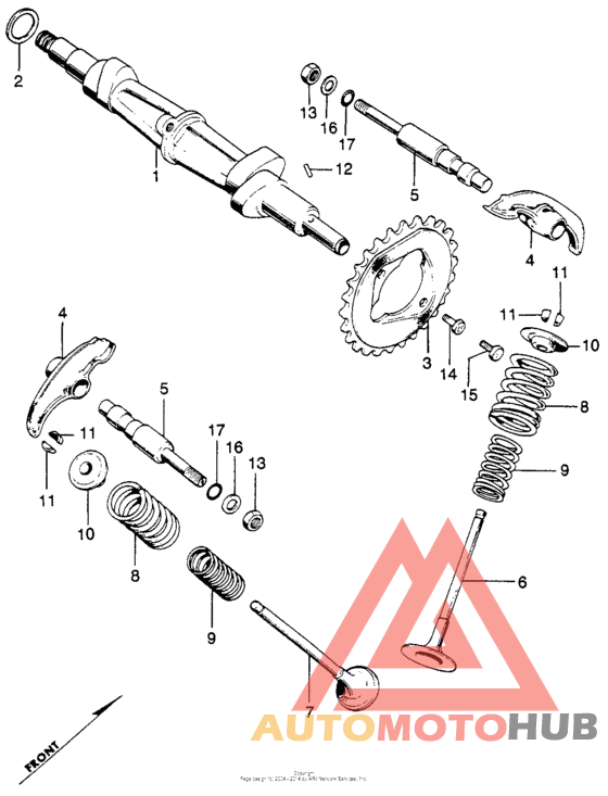 Camshaft + valves