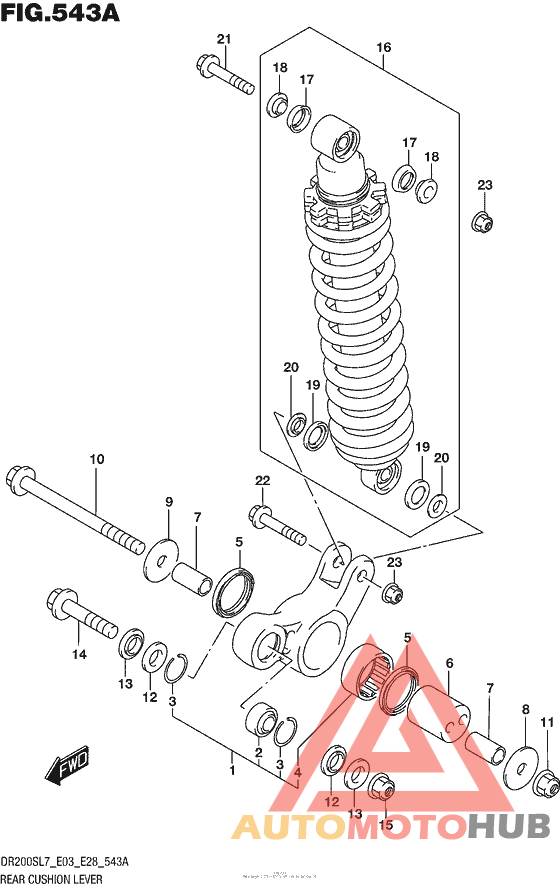 Rear Cushion Lever (Dr200Sl7 E03)