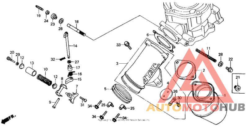 Exhaust manifold 84-86