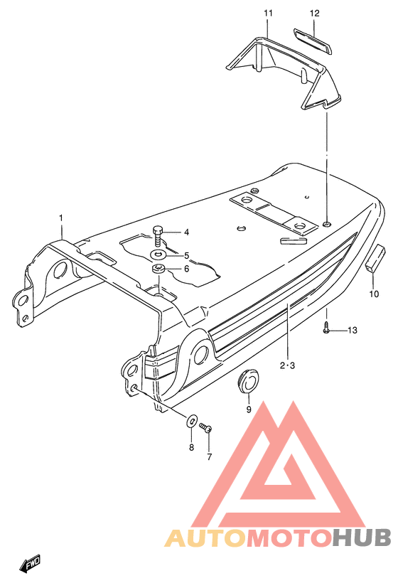Обтекатель сидения