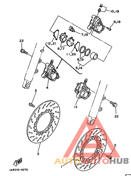 Front brake. caliper