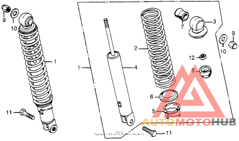 Rear shock absorber (2)
