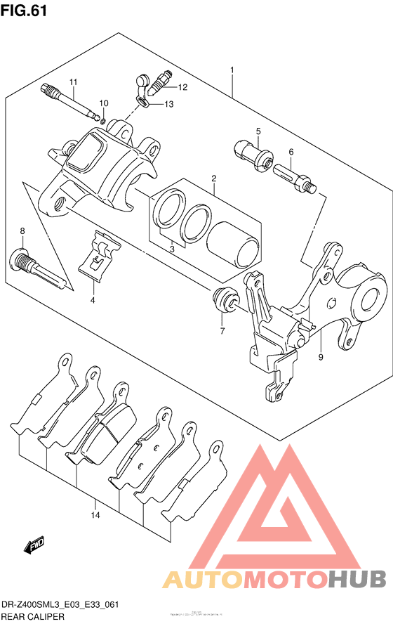 Задний суппорт