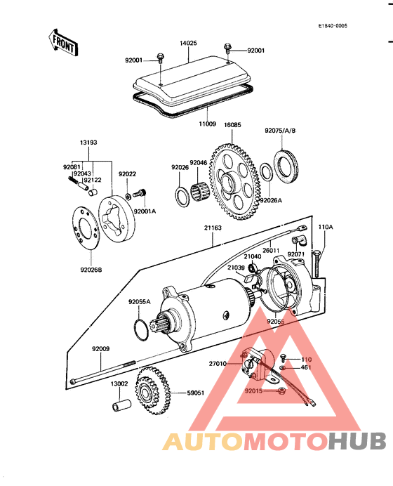 Starter motor/starter clutch