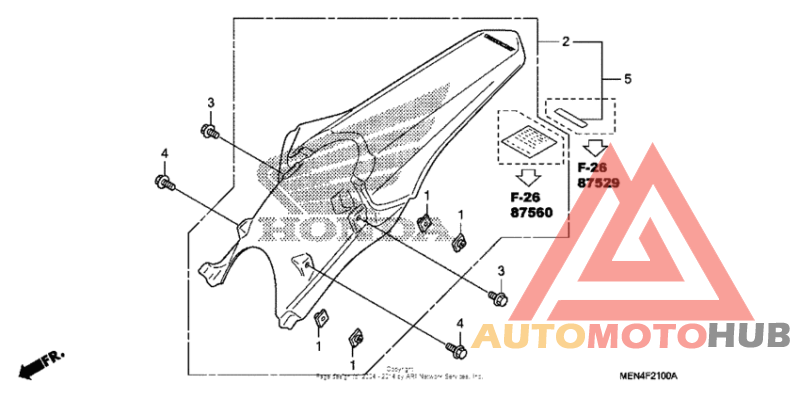 Задний бампер