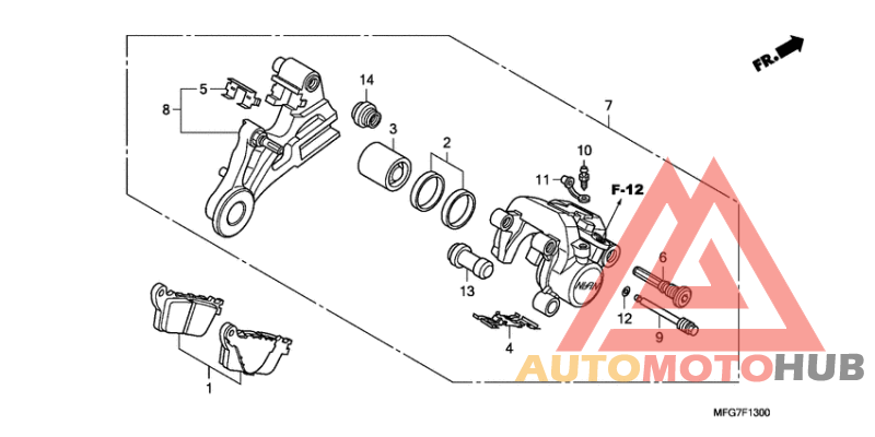Задний суппорт