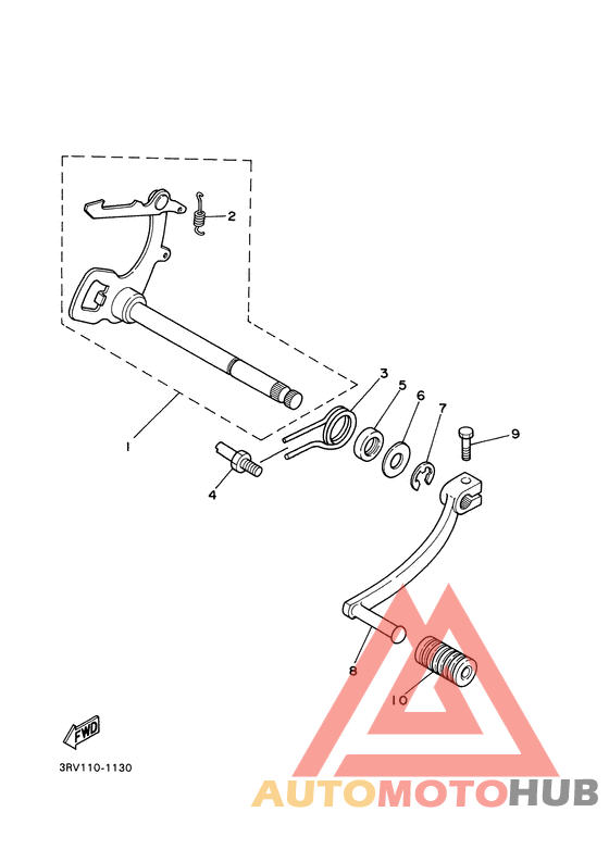 Axe de select & pedale