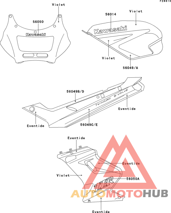 Decals(violet/eventide)(ex250-h3/h4)