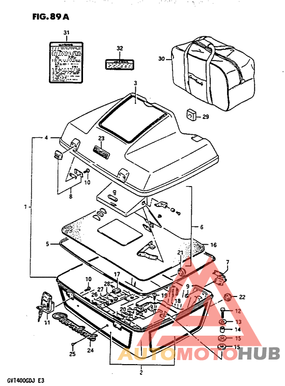 Travel trunk model j