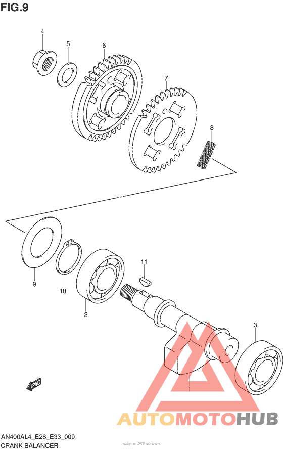 Балансир кривошипа