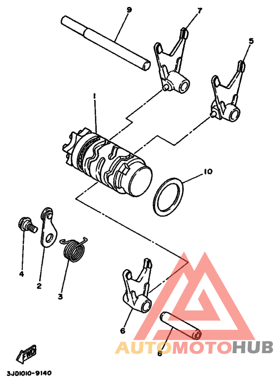 Shift cam & fork