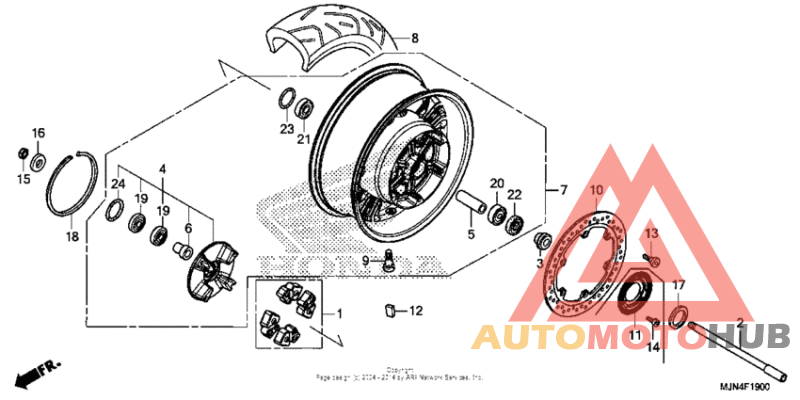 Переднее колесо