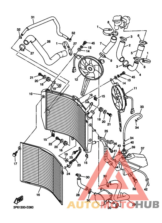 Радиатор и шланг