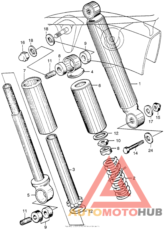 Задние амортизаторы