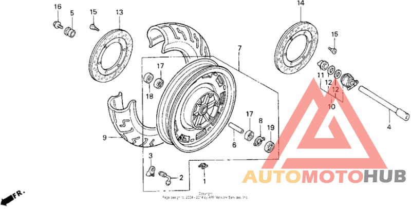 Переднее колесо