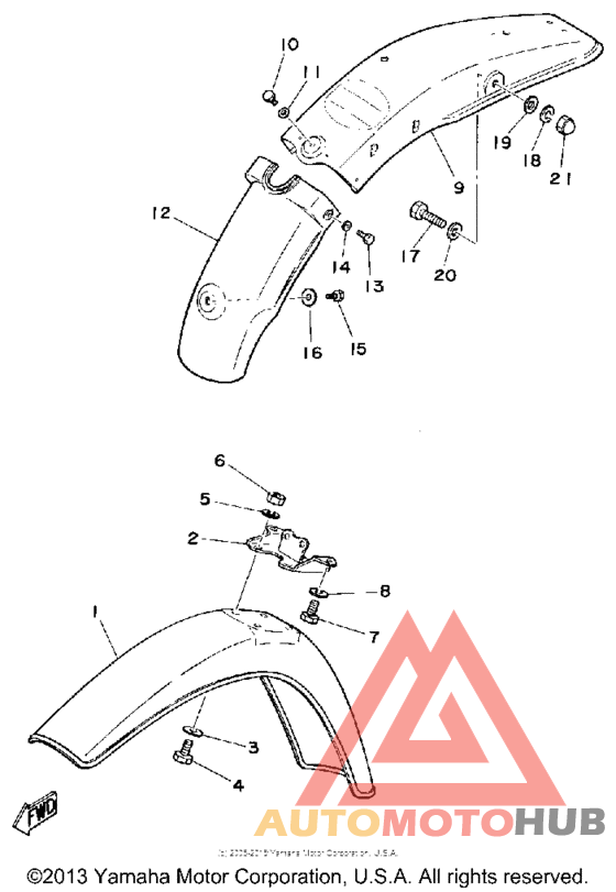 Front fender - rear fender