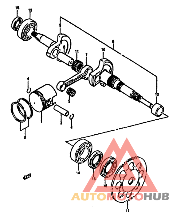 Вал коленчатый