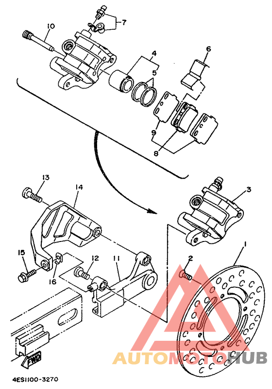 Задний суппорт