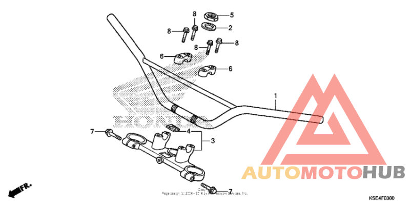 Handlebar + top bridge