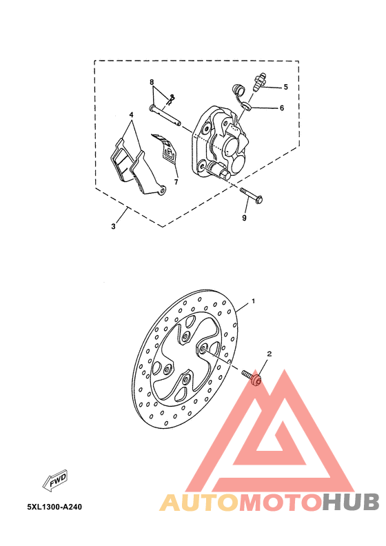 Передний суппорт