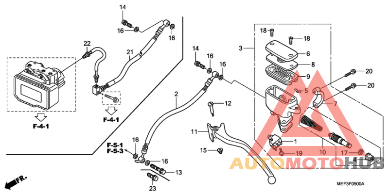 Задний тормозной цилиндр