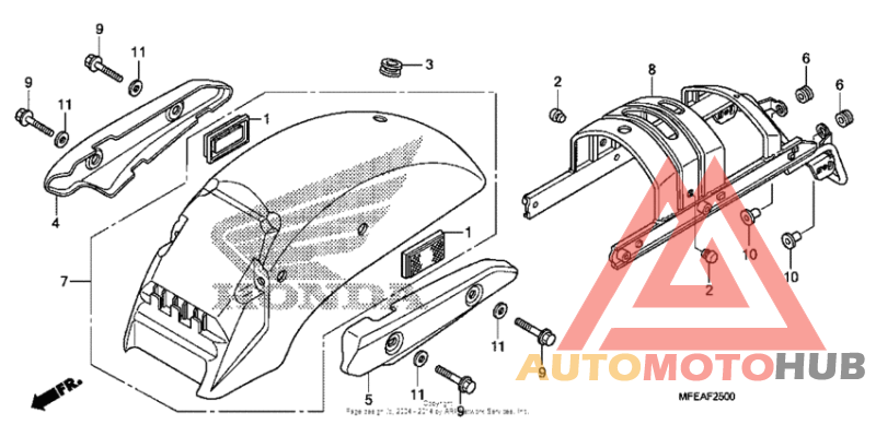 Задний бампер