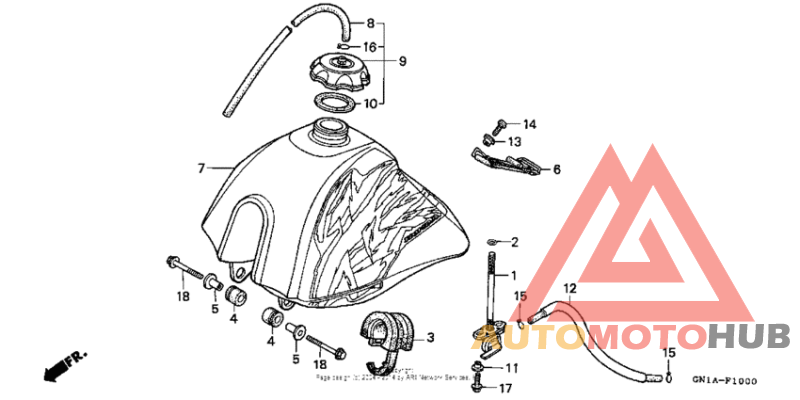 Fuel tank 95-97