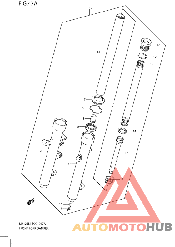 Демпфер передней вилки