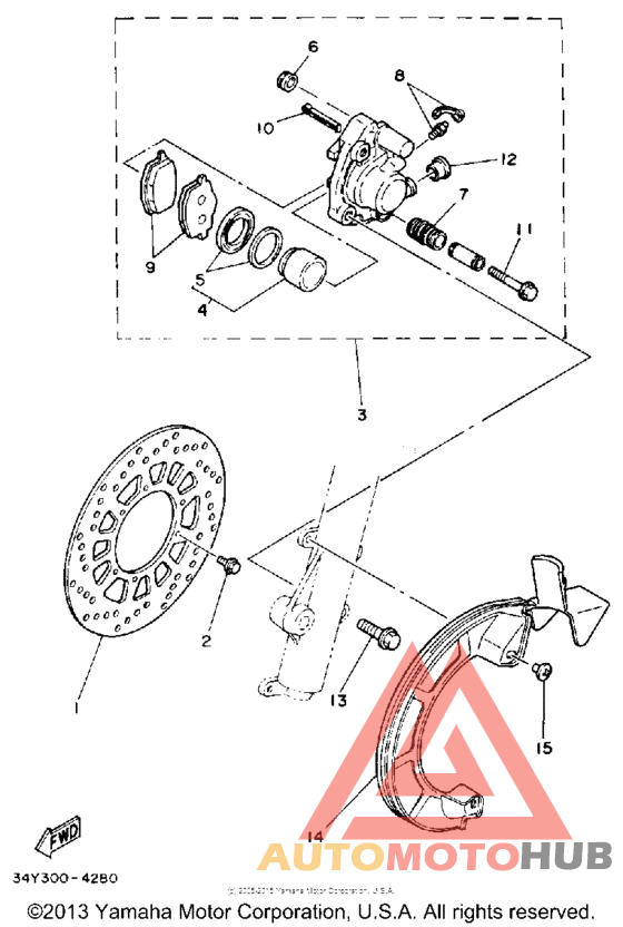 Передний суппорт